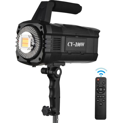 Andoer CY-100W 100W COB Studio LED Videolicht Fotografie Licht Zweifarbig 3000-6000K Dimmbare Helligkeit CRI ¡Ý95 fuer Live Stream Studiofotografie Outdoor Fotografie Portrait Videoaufnahmen