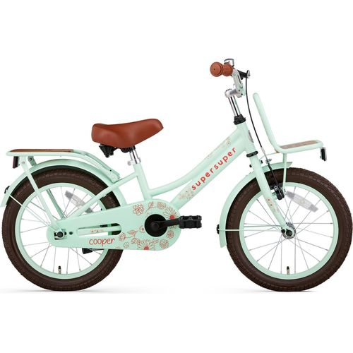 Mädchen Hollandrad Cooper Bamboo 16 Zoll Pistazie