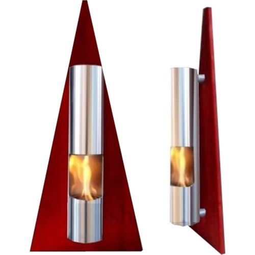Ethanol und Gel Kamin - Modell Pyramide Rot