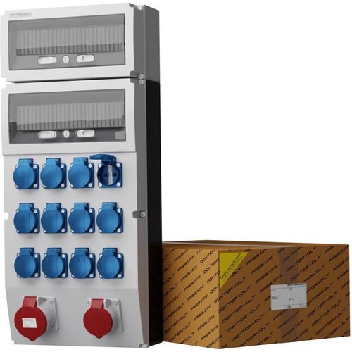 Stromverteiler eXT 32A 16A 12x230V Baustromverteiler Doktorvolt 2308