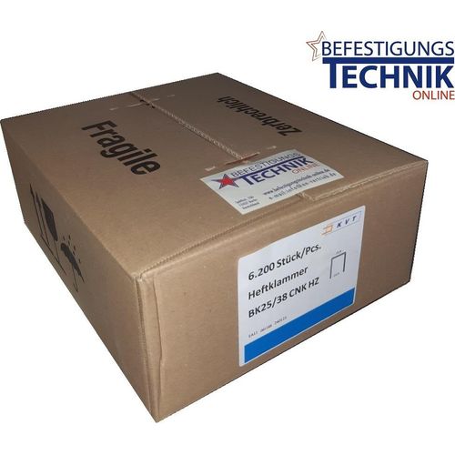 Klammern BK 2538 38mm verzinkt f. Haubold PN 2550 Prebena 4C-WD75 Makita AT2550A KL-54 6,2M K