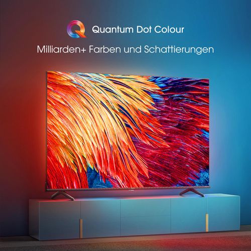 Fernseher TV Hisense 43E78HQ QLED - 43 Zoll (109 cm Bildschirmdiagonale) - 4K Smart-TV - ULtra HD / HDR / Triple Tuner DVB-C/S/ S2/ T/ T2 - USB-Recording, Bluetooth, Alexa)