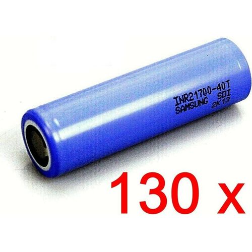 130 X Samsung SDI INR 21700-40T 3,6V 4000 mAh Akku Li-Ion