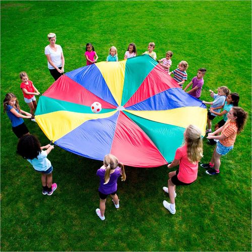 Schwungtuch, Tuch Spiel Kindergarten Schule Turnen, Schwungtücher, ø 7 m