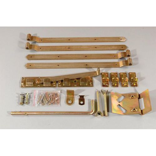 Alpholz Doppeltor-Beschlag für Torbreiten bis 300 cm aus Stahl