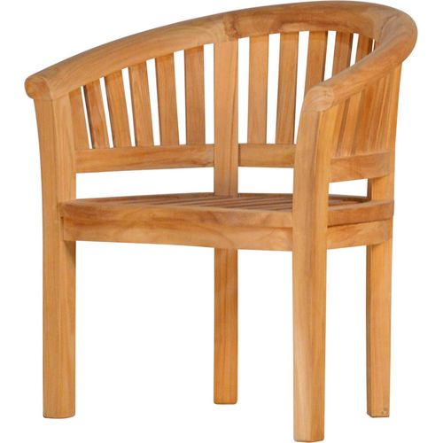 Gartensessel Teak Varadero als schwungvoller Bananensessel Massivholz nachhaltig und naturbelassen für Garten Terrasse Balkon