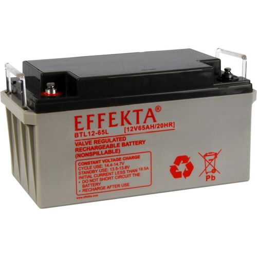 Effekta BTL 12-65L AGM Bleiakku 12V 65Ah – wartungsfreier VRLA-Akku