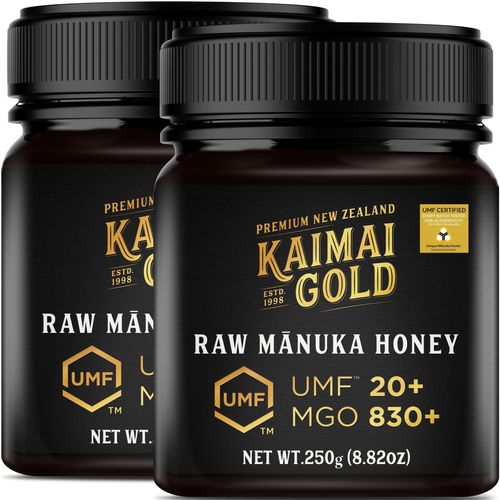 Kaimai Gold MGO 830+ / UMF 20+ Manuka Honig * 2x 250g Premium Monofloral UMF® Certified Neuseeland ManukaHonig * 600 633 696 700 720 800 820 829 850