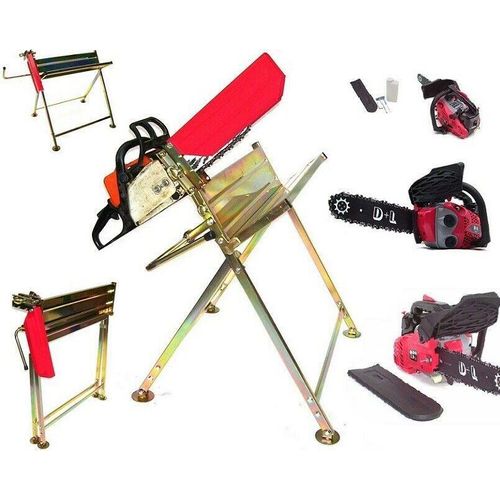 Ketten Sägebock 06062 m Kettensägehalter + 1,5PS Motorsäge Motorkettensäge 55888