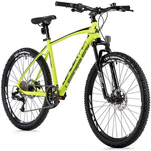 26 Zoll Mountainbike Leader Fox Factor 8 Gang Scheibenbremse Rh 41cm neon gelb