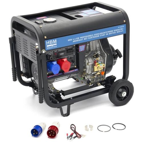 Generator offen 230/400V 4400W AVR Diesel Stromgenerator Stromerzeugung Notstrom