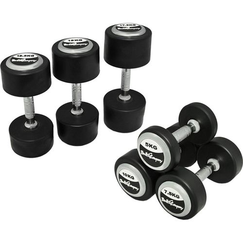 Deluxe 70 Kg (2x35,0) Hanteln Gewichte Rundhanteln Hantel Set Kurzhanteln