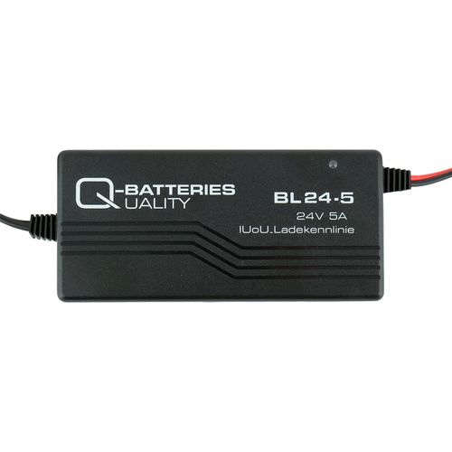 Q-Batteries BL 24-5 Ladegerät XLR-Stecker für Bleiakkus 24V - 5A Ladestrom IU0U Ladekennlinie