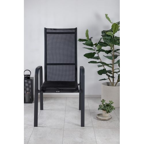 Venture Home Stuhl Copacabana Schwarz 2er-Pack