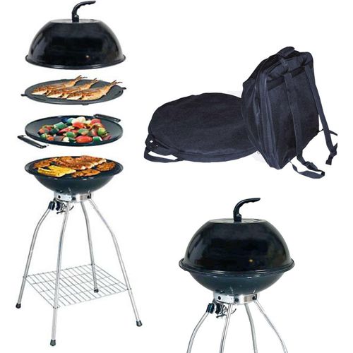 Stand-Gasgrill Woki Gasgrillset 30 mbar für Butan, Propan oder LPG-Gasmischungen
