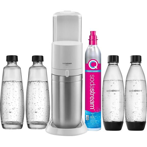 SodaStream Duo, Edelstahl, Weiß, 1 l, 60 l