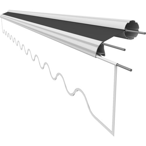 VANA Markisenstoff für 5 x 3 m Markisen ohne Volant Markisenersatzstoff fertig genäht Maß Bespannung 4,85 x 3 m Design SPD082