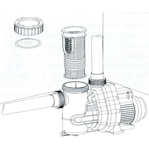 Ersatzteile für Aqua Plus Pumpen - Pumpengehäuse schwarz