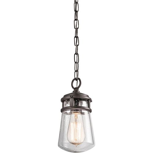 Außenlampe IP23 E27 Bronze Glas Metall Maritim Terrasse Garten Pendelleuchte außen
