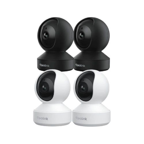 Reolink E1 Pro, 2K+ 5MP WiFi Überwachungskamera Innen, Schwenken&Neigen, Smarte Erkennung, Auto-Tracking, Schreierkennung für Baby, 4 Stück
