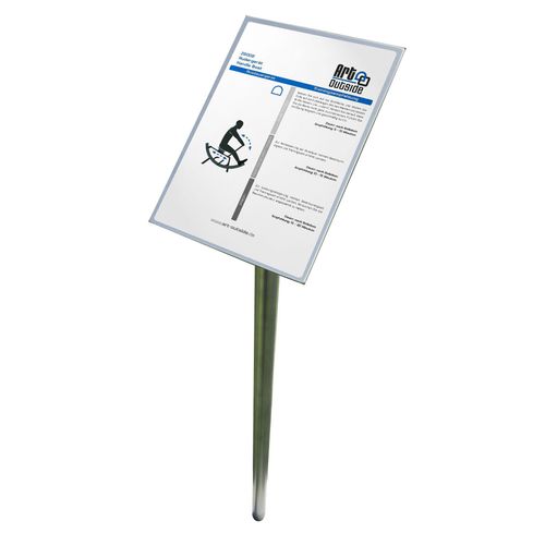 Art Outside Info- und Hinweistafel für Outdoor-Fitnessgeräte von Art Outside, Für 1 Art Outside Gerät