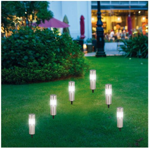 16x Solarlichter 6er LED Gartenstecker Lampen Beleuchtung Außen Erdspieß Gehwege