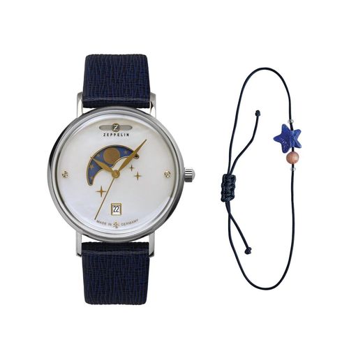 Zeppelin 7133-1 Luna Mondphase Damenuhr 36mm 5ATM