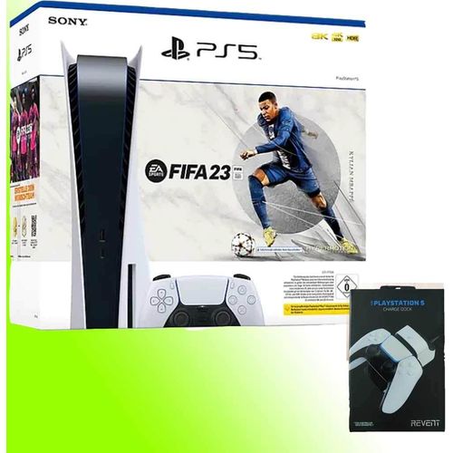 Sony PlayStation 5 PS5 Disc Konsole inkl. FIFA 23 inkl. 1x Controller + Ladestation