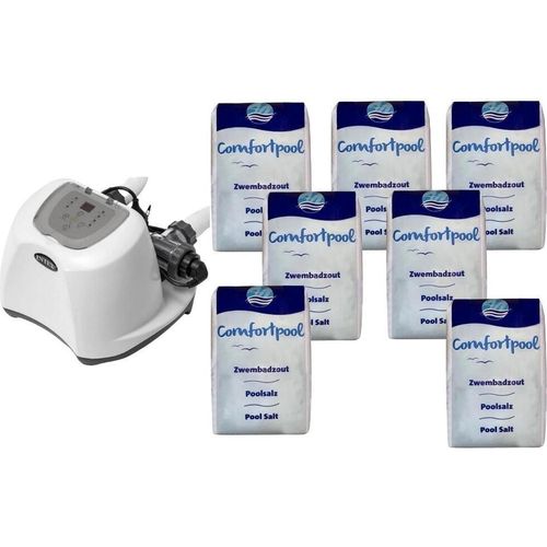 Intex - Salzwassersystem 26670GS & Poolsalz 140 kg