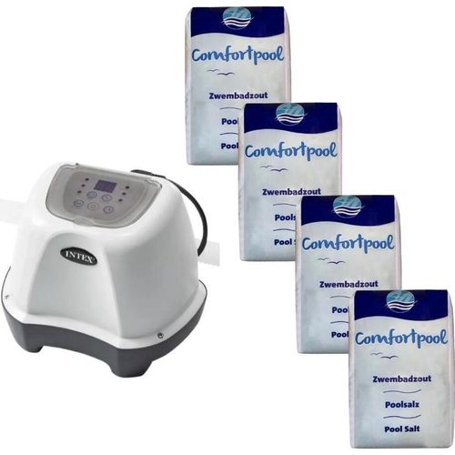 Intex - Salzwassersystem 26664GS & Poolsalz 80 kg