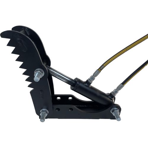 Baggerdaumen Baggerzange Holzgreifer Niederhalter hydraulisch Greifer Minibagger