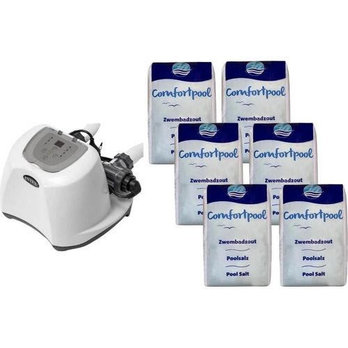 Intex - Salzwassersystem 26670GS & Poolsalz 120 kg