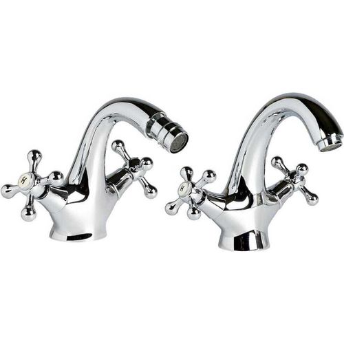 Kreuzgriff-Armatur für Waschtisch und Bidet| Narciso