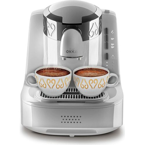 Arzum Okka Kaffemaschine Hochwertige Moderne Turkische Mokka Maschine Edelstahl OK002 weiß