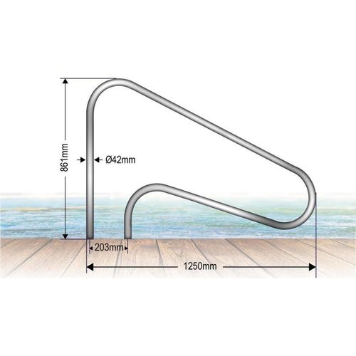 Handlaufpaar | V2A Edelstahl | Variante 3