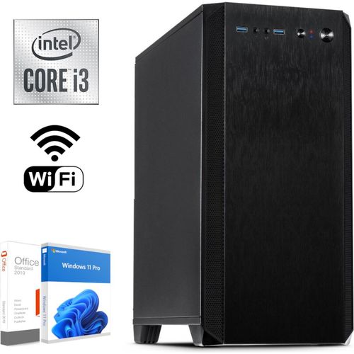 Office - Multimedia - Workstation PC Intel i3 4x 4,3 GHz 16GB DDR4 Ram 512 SSD WLan Schallgedämmt - Windows 11 - Office 2021