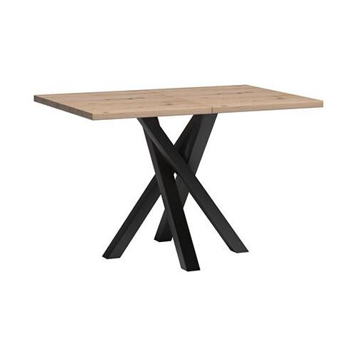 Bettso Ausziehtisch CALI Eiche Artisan, 120-160 cm, Modernes Design mit Metallbeinen, Ideal für Familienfeiern und Partys