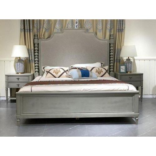 Bett Modernes Grau 191 x 215 x 171 cm JVmoebel