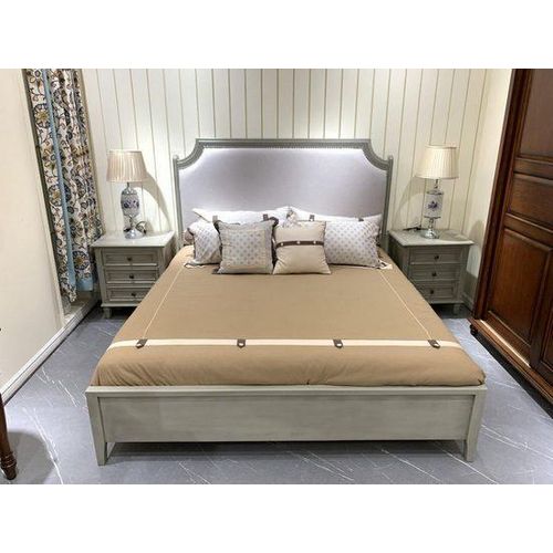 Bett Bequemes Grau 190 x 210 x 147 cm JVmoebel