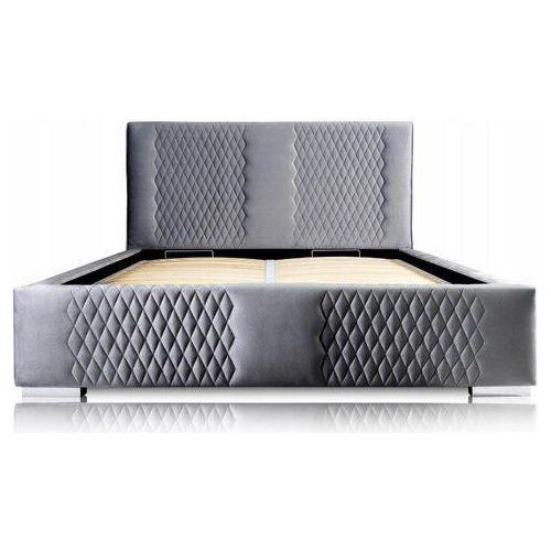 Bett Grau Stil Modern 195 x 220 x 120 cm JVmoebel