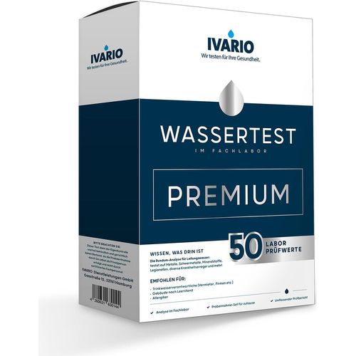 Ivario Premium Wassertest, 50 Parameter inkl. Test auf Legionellen