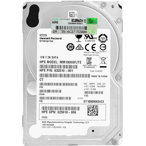 Hewlett Packard Enterprise 1TB SATA hard drive (MM1000GFJTE)
