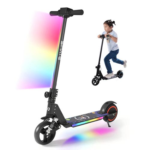 Elektroscooter Kinder 130 Motor 14Km/h Elektroroller LCD-Display E Scooter Für Kinder Und Jugendliche Bis 70kg Klappbar E Roller- Schwarz