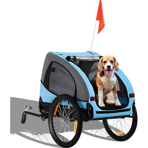 zoomundo Hundeanhänger Fahrradanhänger für Hunde - Buddy in Türkis