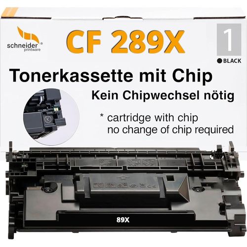 Fachgerecht aufbereitet für HP 89X CF289X [Mit Wiederverwendeten Original-Chip]