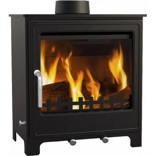 EEK A Kleiner Kaminofen Z08, externe Zuluft, Holz&Kohle + dauerbrandf. – 8 kW