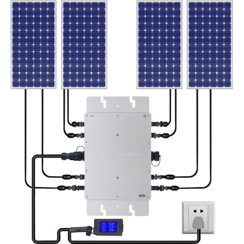 Mikro Solar Wechselrichter für Stromerzeugungssysteme Waterproof Mit LCD-Anzeige Output for 30V 36V Solar Panel