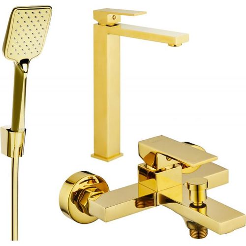Mexen Uno R62 Badewannenset, Gold - 71413R62-50