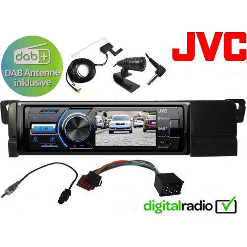 JVC Bluetooth DAB+ Radio passend für BMW 3er E46 98-07 TFT Monitor