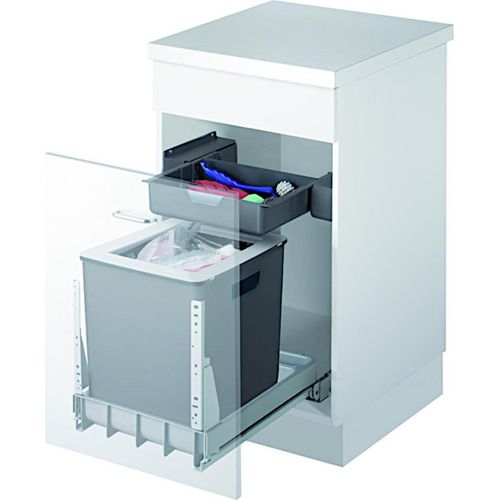 MÜLLEX EURO-BOXX 40-R Abfallsystem inklusive Auszugssystem als Vollauszug, 35 Liter / ab 40 cm Schrankbreite